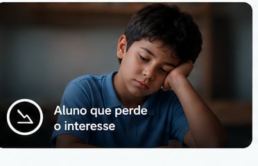 Aluno que perde o interesse