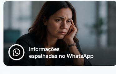 Informações espalhadas no WhatsApp